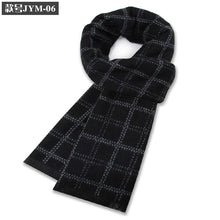 Load image into Gallery viewer, New Men's Wool Blend Jacquard Plaid Scarf Men's Winter Warm Thickened Plaid
