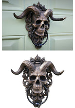 Load image into Gallery viewer, Resin Decorations Punk Satanha Skull Sheep Head Wall Decoration Pendant Resin Crafts
