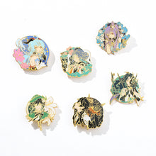 Load image into Gallery viewer, Cartoon Anime Game Derivative Golden M Badge Original God Brooch Sweet Rain Wendi Eye of God Carved Sunny Brooch
