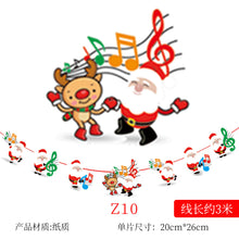 Load image into Gallery viewer, Christmas Decoration Cartoon Paper Hanging Flag Colorful Flags Christmas Holiday Scene Atmosphere Layout Christmas Paper Hanging Flag
