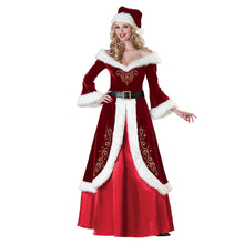 Load image into Gallery viewer, Christmas Outfit Christmas Adult Performance Costume Coaplay plus Size White Beard Grandpa Santa Claus Suits
