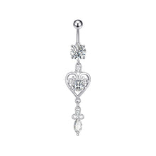 Load image into Gallery viewer, New Zircon Navel Ring Navel Stud Piercing Jewelry

