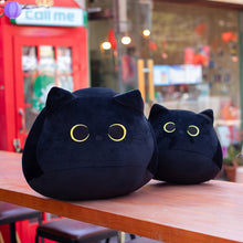 Load image into Gallery viewer, Black Cat Pillow Plush Doll Cute Cat Logo Doll
