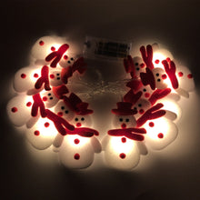 Load image into Gallery viewer, Christmas String Light Plush Snowman String Lights Christmas Tree Pendant Led Holiday Party Decoration
