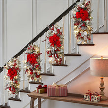 Load image into Gallery viewer, Christmas Stairs Bow Ornaments New Year Atmosphere Nordic Home Style Scene Decorations
