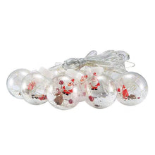 Load image into Gallery viewer, Christmas Santa Snowman Wish Orbs Holiday Shop Window Arrangement Decoration Lights LED Curtain Light
