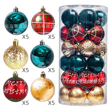 Load image into Gallery viewer, Christmas Decoration Supplies 6cm Special-Shaped Electroplating Plastic Ball Painted Christmas Ball Set Ball Pendant
