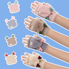 Load image into Gallery viewer, Women's Winter Cycling Gloves Windproof Warm and Cute Cartoon Deer Gloves Korean Ins Winter Hand
