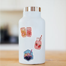 Load image into Gallery viewer, 50PCS Summer Cute Flavored Drink Stickers PVC Kawaii Cartoon Beverage Decal sticker For Girl DIY Laptop Stationery Water Bottle
