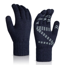 Load image into Gallery viewer, Knitted Touch-Screen Gloves Winter Warm Fleece-Lined Men's and Women's Outdoor Riding Electric Car Cold-Proof Gloves Direct Supply
