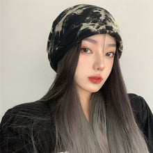 Load image into Gallery viewer, Thin Dark Tie Dye Bag Cap Cold Wind All-Matching Fashion
