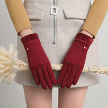 Load image into Gallery viewer, New Dralon Rabbit Plush Women's Winter Finger Touch Screen Keep Warm Elastic Outdoor Gloves
