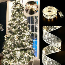 Load image into Gallery viewer, Christmas Ribbon Lighting Chain Christmas Tree Decorative Lamp Christmas LED Ribbon Decorations
