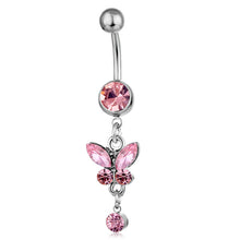 Load image into Gallery viewer, Piercing Jewelry Butterfly Hanging Ornament Belly Ring Navel Stud
