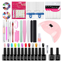 Load image into Gallery viewer, Gel Polish Set Nail kit Nail Beauty Tool Set Mini UV Polish Full Set of Beginner Nail Polish Led Led Nail Lamp
