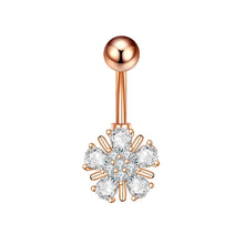 Load image into Gallery viewer, Zircon Navel Ring Navel Stud Piercing Jewelry for Women
