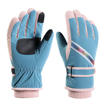 Load image into Gallery viewer, Ski Touch Screen Gloves Female Cycling Outdoor Sports Thickening Fleece-Lined Windproof Warm Electrombile Gloves
