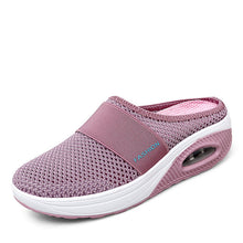 Load image into Gallery viewer, Summer Heel-Free Slip-on Women's Shoes Loafers Large Size Platform Shoes Air Cushion Mesh Breathable Half Slippers for Women
