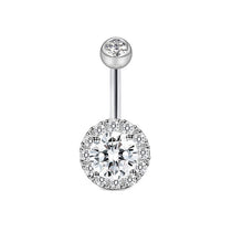 Load image into Gallery viewer, 5-Piece Heart-Shaped Zircon Navel Ring Stainless Steel Puncture Navel Stud
