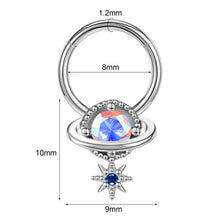Load image into Gallery viewer, Closed Ring Star Ball Pendant Nose Ring Nasal Splint Personality Ear Bone Stud Piercing Jewelry
