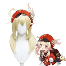 Load image into Gallery viewer, Sun Keli Double Ponytail Character Cosplay Wig Light Beige Anime Wig
