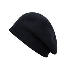 Load image into Gallery viewer, Hat Female Autumn and Winter 22 New Knitted Wool Cap Warm Pile Heap Cap Winter Cashmere Toque British Beret

