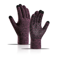 Load image into Gallery viewer, Thickened Touch Screen Knitted Winter Gloves Riding Cold-Proof Non-Slip Offset Printing Gloves
