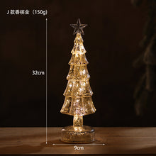 Load image into Gallery viewer, Glass Christmas Tree Christmas Ornament Table Decoration Luminous Small Night Home Layout Props Christmas Gift
