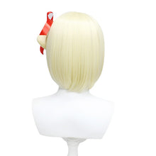Load image into Gallery viewer, Lycoris Recoil Rico Les Raisins Cos Wig Jinmu Thousand Bundles Cos Wig Light Golden Bobhaircut Wig
