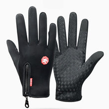 Load image into Gallery viewer, Autumn and Winter Touch Screen Men's and Women's Fishing Gloves Velvet Thermal Non-Slip Riding Take-out Rider Driving Gloves
