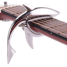 Load image into Gallery viewer, Shark Capo Guitar Zinc Alloy Capo Wooden Guitar Electric Guitar Ukulele Capo Musical Instrument Accessories
