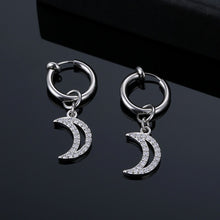 Load image into Gallery viewer, New Belly Umbilical Ring Navel Stud Elastic Earrings Hanging Moon Umbilical Ring
