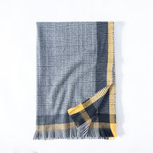Load image into Gallery viewer, Scarf Border Color-Contrast Check Printed Shawl Scarf Direct Supply Women's Scarf
