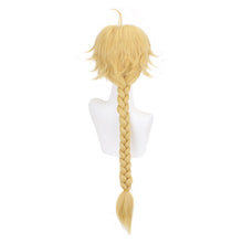 Load image into Gallery viewer, Cosplay Wigs+ Wig Cap Genshin Impact Traveler Aether Wig Golden Long Braided Heat Resistant Hair Halloween Role Play
