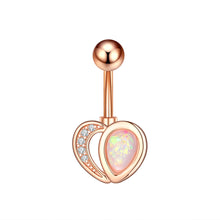 Load image into Gallery viewer, Zircon Navel Ring Navel Stud Piercing Jewelry for Women
