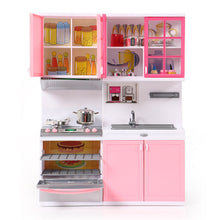 Load image into Gallery viewer, Children Play House Simulation Kitchen Tableware Set Boys and Girls Pink Cooking Kitchenware Combination Cooking Toy Gift
