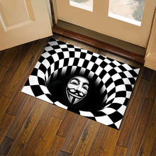 Load image into Gallery viewer, 3D Visual Vertigo Carpet Clown Door Mat Sewer Floor Mat

