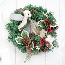 Load image into Gallery viewer, Christmas Decorations 30cm Christmas Wreath Artificial Wreath Door Hanging Showcase Tool Background Christmas Tree Accessories
