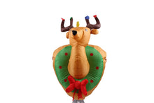 Load image into Gallery viewer, Santa Claus 1.2 M Inflatable Toy Wall-Mounted Deer Head Christmas Atmosphere Scene Layout Doll Decorations
