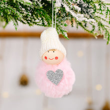Load image into Gallery viewer, 2pcs/lot Christmas Decoration Wool Pompon Pendant Cute Mini Snowman Pendant Tree Decoration Pompon Doll Doll Pendant
