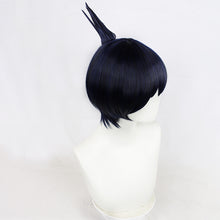 Load image into Gallery viewer, Chainsaw Man Cos Wig Chain Saw Man Early Sichuan Autumn Anime Character Cosplay Early Sichuan Maxi Blue and Black Wig

