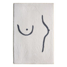 Load image into Gallery viewer, Body Art Cashmere-like Bedroom Carpet Absorbent Floor Mat Abstract Line Door Mat
