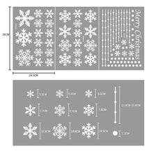 Load image into Gallery viewer, Christmas Decorations Glass Electrostatic Sticker Christmas Party Decoration Snowflake Window Stickers Christmas Hanging Ball Bell Stickers
