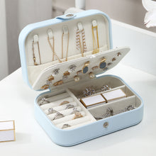 Load image into Gallery viewer, Jewelry Storage Box Double earrings ring flannel portable Box
