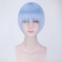 Load image into Gallery viewer, Neon Genesis Evangelion Cosplay Wig Head Leather Tip Road Level Short Hair
