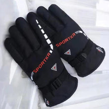 Load image into Gallery viewer, Men's Winter Cotton Gloves Fleece-Lined Thickened Winter Skiing Riding Electric Car
