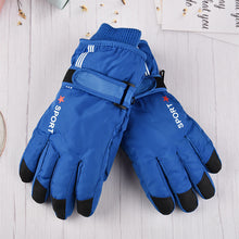 Load image into Gallery viewer, Gloves Children's Outdoor Cycling Waterproof Medium and Large Children's Waterproof Non-Slip Velvet Thickening Warm Supermarket
