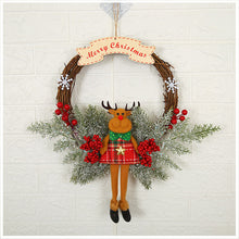 Load image into Gallery viewer, Christmas Garland 2023 Christmas Decoration Shopping Mall Hotel 30cm Small Wreath Window Pendant
