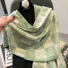 Load image into Gallery viewer, 2023 Winter New Artificial Cashmere Scarf F Letter All-Matching Long Tassel Shawl Fashion Thickened Scarf
