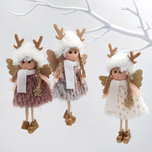 Load image into Gallery viewer, Christmas Antlers Girl Pendant Antlers Angel Ornaments Christmas Decorations Christmas Gifts Little Doll
